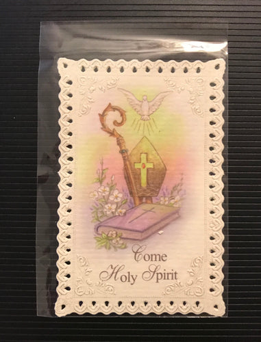 Confirmation Lace Holy Card