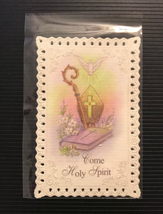 Confirmation Lace Holy Card