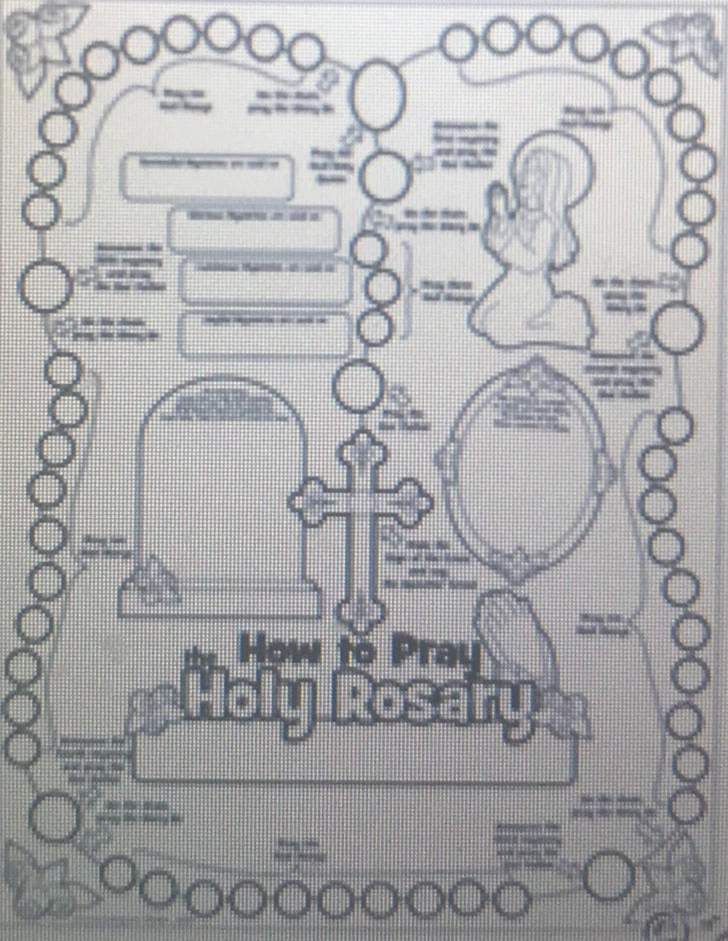 Color Your Own All About the Rosary Posters