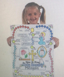 Color Your Own All About the Rosary Posters