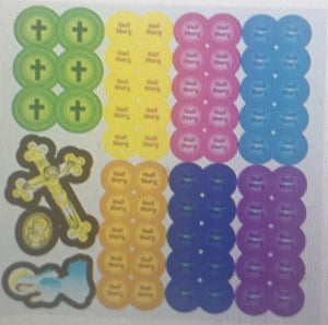 Pray the Rosary Sticker Scenes