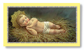 Infant Jesus Paper Holy Card