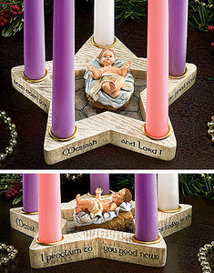 Star Shaped 5 candle Advent Wreath