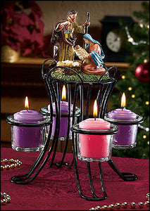 Votive Nativity Advent Wreath