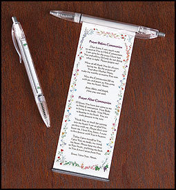 First Communion Pull Out Prayer Pen