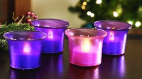 Advent Candles -- LED Votive Candles