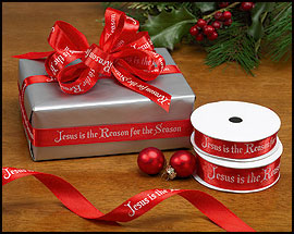 Jesus is the Reason for the Season Christmas Ribbon -- 1