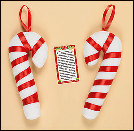 Legend of the Candy Cane Ornament & card
