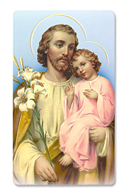 St. Joseph 3D Holy Card