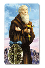 St. Benedict 3D Holy Card