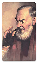 St. Padre Pio 3D Holy Card