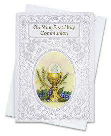 First Communion Greeting Card -- Chalice