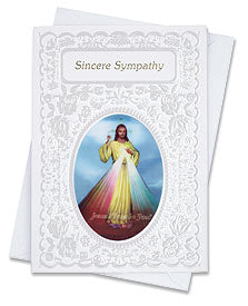 Sympathy Greeting Card - Divine Mercy