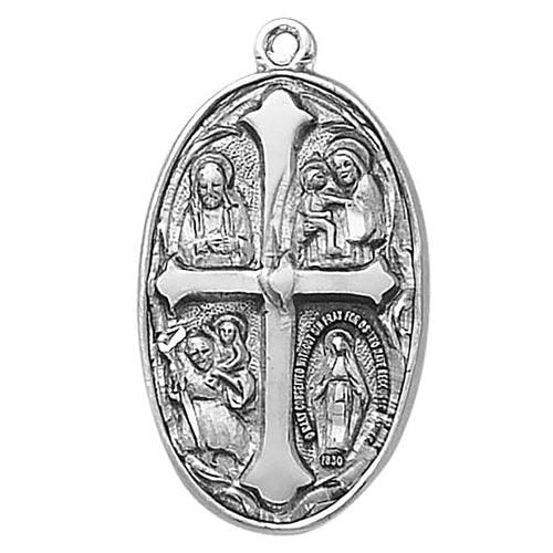 Sterling Silver Medal - Four Way Medal