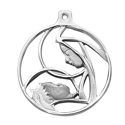 Madonna with Child Sterling Silver Medal