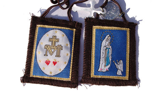 Our Lady of Lourdes Brown Scapular
